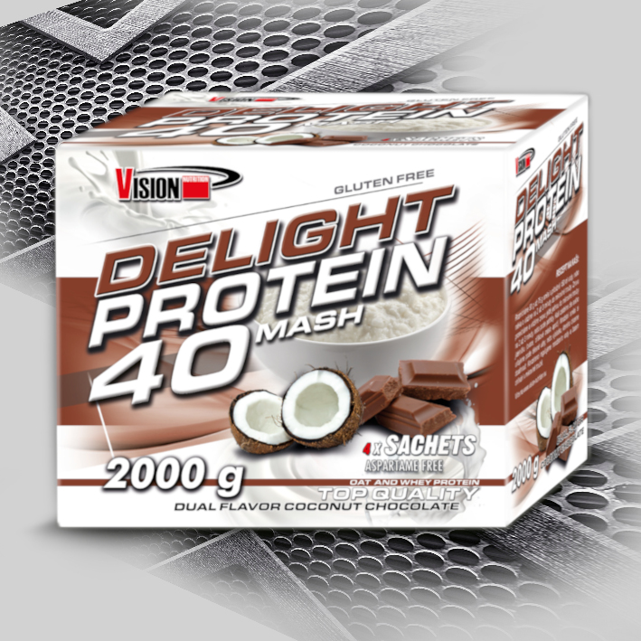 Delight Protein 40 Mash 2000 g čokoláda+kokos