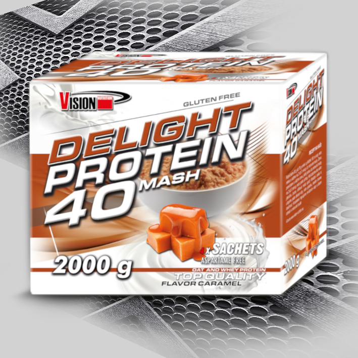 Delight Protein 40 Mash 2000 g karamel