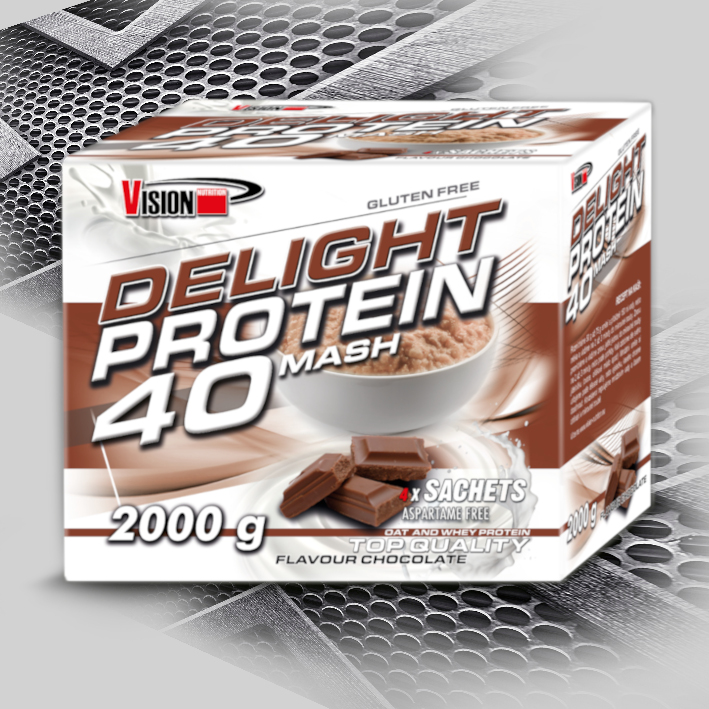 Delight Protein 40 Mash 2000 g čokoláda