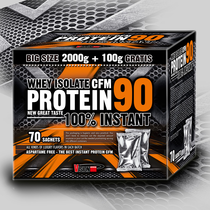 WHEY ISOLATE CFM PROTEIN 90 2100 g (70 sachets)